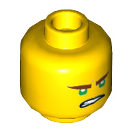 Plaatje in Gallery viewer laden, LEGO® los onderdeel Hoofd in kleur Geel 3626cpb1890