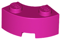 Plaatje in Gallery viewer laden, LEGO® los onderdeel Steen Rond in kleur Magenta 85080