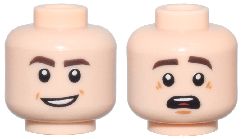 LEGO® los onderdeel Hoofd in kleur Lichte Noga 3626cpb1794