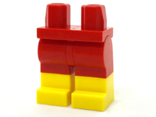 Plaatje in Gallery viewer laden, LEGO® los onderdeel Benen met Motief Rood 970c00pb0575
