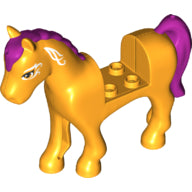 Plaatje in Gallery viewer laden, LEGO® onderdeel Landdier Helder Licht Oranje 93083c01pb14