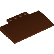 LEGO® los onderdeel Dakpan Gebogen Roodachtig Bruin 15625