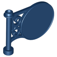 LEGO® los onderdeel Verkeersbord in kleur Donkerblauw 13459