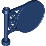 LEGO® los onderdeel Verkeersbord in kleur Donkerblauw 13459