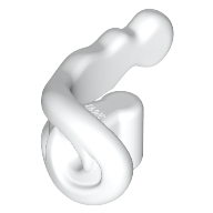 LEGO® los onderdeel Energy Effect in kleur Wit 27393