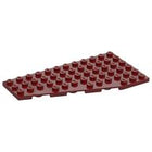 LEGO® los onderdeel Wig Plaat in kleur Donkerrood 30355