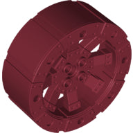 Plaatje in Gallery viewer laden, LEGO® los onderdeel Wiel in kleur Donkerrood 55817