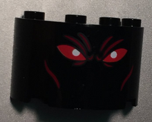 Plaatje in Gallery viewer laden, LEGO® los onderdeel Cilinder met Motief Zwart 24593pb02