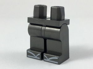 LEGO® Benen met Motief Parel Donkergrijs 970c00pb0708