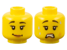 Plaatje in Gallery viewer laden, LEGO® los onderdeel Hoofd in kleur Geel 3626cpb1842