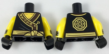 Plaatje in Gallery viewer laden, LEGO® los onderdeel Lijf met Motief Zwart 973pb2805c01
