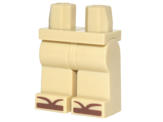 LEGO® los onderdeel Benen met Motief Geelbruin 970c00pb0692