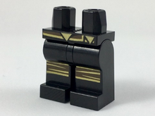 Plaatje in Gallery viewer laden, LEGO® los onderdeel Benen met Motief Zwart 970c00pb0711