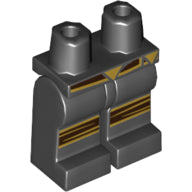 LEGO® los onderdeel Benen met Motief Zwart 970c00pb0711