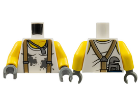 LEGO® los onderdeel Lijf met Motief Wit 973pb2754c01