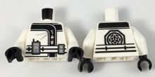 Plaatje in Gallery viewer laden, LEGO® los onderdeel Lijf met Motief Wit 973pb2806c01