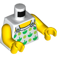 Plaatje in Gallery viewer laden, LEGO® los onderdeel Lijf met Motief Wit 973pb2732c01
