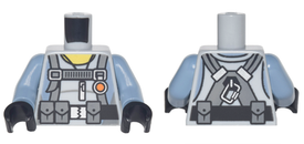 LEGO® Lijf met Motief Licht Blauwachtig Grijs 973pb2824c01