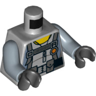 Plaatje in Gallery viewer laden, LEGO® Lijf met Motief Licht Blauwachtig Grijs 973pb2824c01