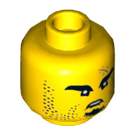 Plaatje in Gallery viewer laden, LEGO® los onderdeel Hoofd in kleur Geel 3626cpb1902