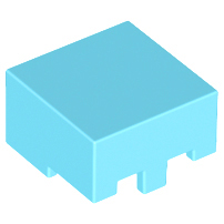 LEGO® los onderdeel Hoofddeksels Medium Azuurblauw 19730