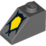 Plaatje in Gallery viewer laden, LEGO® Dakpan met Motief Donker Blauwachtig Grijs 3040pb016