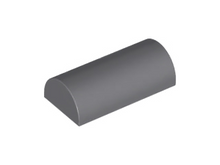 Plaatje in Gallery viewer laden, LEGO® onderdeel Dakpan Gebogen Donker Blauwachtig Grijs 6192