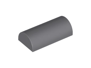 LEGO® onderdeel Dakpan Gebogen Donker Blauwachtig Grijs 6192