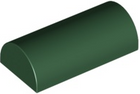 LEGO® los onderdeel Dakpan Gebogen in kleur Donkergroen 6192