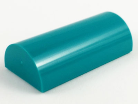 LEGO® los onderdeel Dakpan Gebogen Donker Turkoois 6192