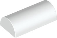 Plaatje in Gallery viewer laden, LEGO® los onderdeel Dakpan Gebogen in kleur Wit 6192