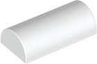 LEGO® los onderdeel Dakpan Gebogen in kleur Wit 6192