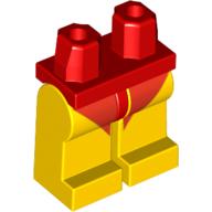 Plaatje in Gallery viewer laden, LEGO® los onderdeel Benen met Motief Rood 970c03pb10