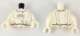 LEGO® los onderdeel Lijf met Motief Wit 973pb2871c01