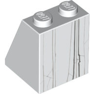 LEGO® los onderdeel Dakpan met Motief Wit 3678bpb105