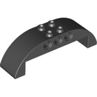 LEGO® los onderdeel Dakpan Gebogen in kleur Zwart 11290