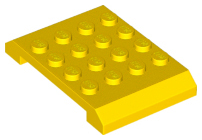 LEGO® los onderdeel Wig in kleur Geel 32739