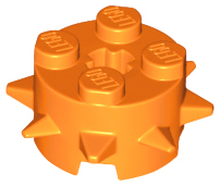 LEGO® los onderdeel Steen Rond in kleur Oranje 27266