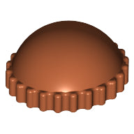 Plaatje in Gallery viewer laden, LEGO® los onderdeel Hoofddeksels Donker Oranje 41334