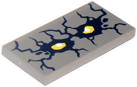 LEGO® Tegel met Motief Donker Blauwachtig Grijs 87079pb0459