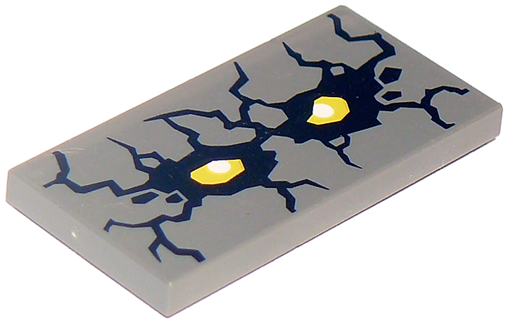 LEGO® Tegel met Motief Donker Blauwachtig Grijs 87079pb0459