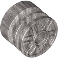 LEGO® los onderdeel Wiel in kleur Metallisch Zilver 55981