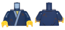 Plaatje in Gallery viewer laden, LEGO® los onderdeel Lijf met Motief Donkerblauw 973pb2822c01