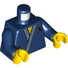 LEGO® los onderdeel Lijf met Motief Donkerblauw 973pb2822c01