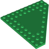 Plaatje in Gallery viewer laden, LEGO® los onderdeel Wig Plaat in kleur Groen 92584