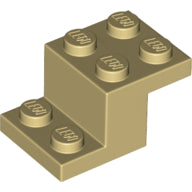 Plaatje in Gallery viewer laden, LEGO® los onderdeel Beugel in kleur Geelbruin 18671