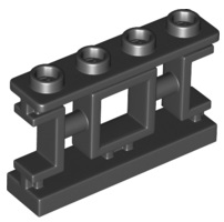 LEGO® los onderdeel Hek in kleur Zwart 32932