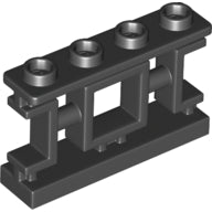 Plaatje in Gallery viewer laden, LEGO® los onderdeel Hek in kleur Zwart 32932