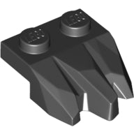 LEGO® los onderdeel Plaat Aangepast in kleur Zwart 27261