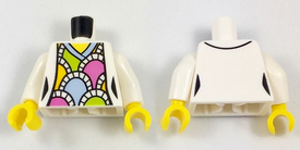 LEGO® los onderdeel Lijf met Motief Wit 973pb2858c01